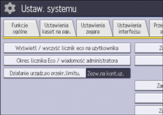 Ilustracja ekranu panela operacyjnego
