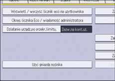 Ilustracja ekranu panela operacyjnego