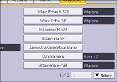 Ilustracja ekranu panela operacyjnego