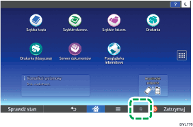 Ilustracja ekranu panela operacyjnego