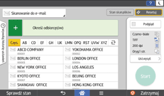 Ilustracja ekranu panela operacyjnego