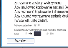 Ilustracja ekranu panela operacyjnego