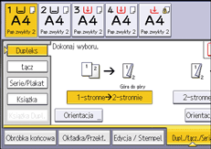 Ilustracja ekranu panela operacyjnego