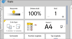 Ilustracja ekranu panela operacyjnego