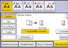 Ilustracja ekranu panela operacyjnego