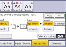 Ilustracja ekranu panela operacyjnego