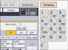 Ilustracja ekranu panela operacyjnego