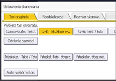 Ilustracja ekranu panela operacyjnego