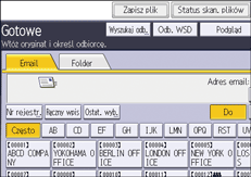 Ilustracja ekranu panela operacyjnego