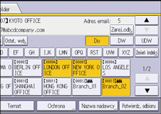 Ilustracja ekranu panela operacyjnego