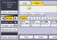Ilustracja ekranu panela operacyjnego