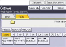 Ilustracja ekranu panela operacyjnego