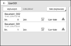 Ilustracja ekranu panela operacyjnego