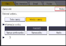 Ilustracja ekranu panela operacyjnego