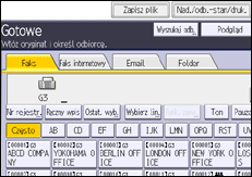 Ilustracja ekranu panela operacyjnego
