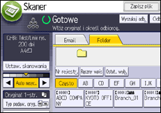 Ilustracja ekranu panela operacyjnego