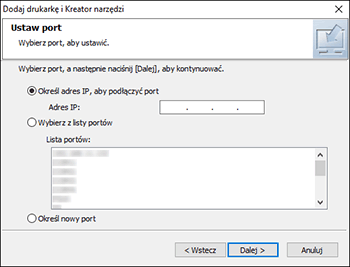Ilustracja programu instalacyjnego sterownika