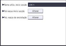 Ilustração do ecrã do painel de operação