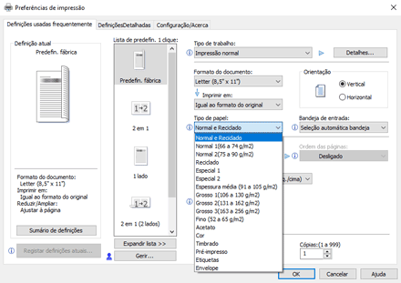 Ilustração do ecrã do driver