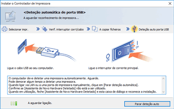 Ilustração do ecrã do driver