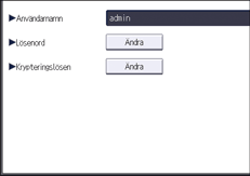 Bild på användarpanelens skärm