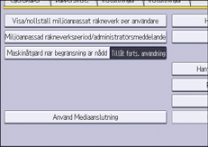 Bild på användarpanelens skärm