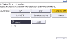 Bild på användarpanelens skärm