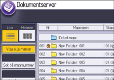 Bild på användarpanelens skärm