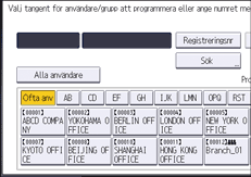 Bild på användarpanelens skärm