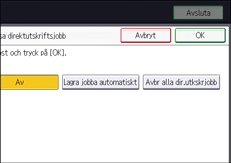 Bild på användarpanelens skärm