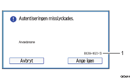 Bild på användarpanelen (numrerade detaljer)