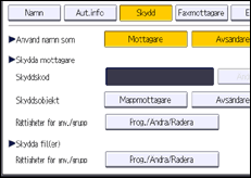 Bild på användarpanelens skärm