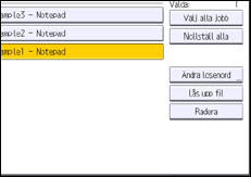 Bild på användarpanelens skärm