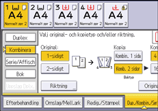 Bild på användarpanelens skärm