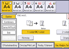 Bild på användarpanelens skärm