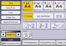 Bild på användarpanelens skärm