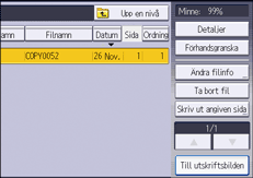 Bild på användarpanelens skärm