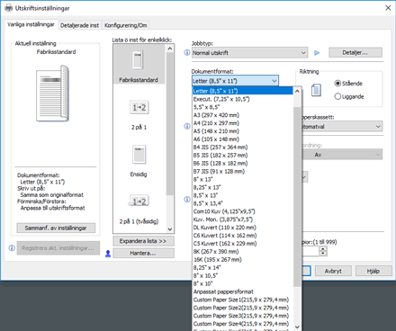 Bild på drivrutinens skärmbild