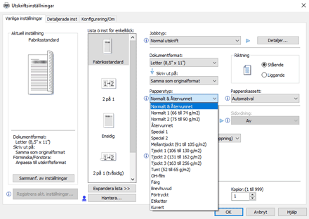 Bild på drivrutinens skärmbild
