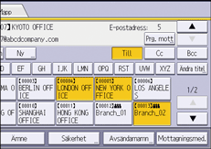 Bild på användarpanelens skärm