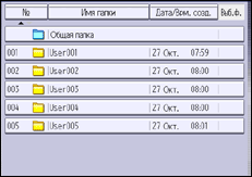 Bild på användarpanelens skärm
