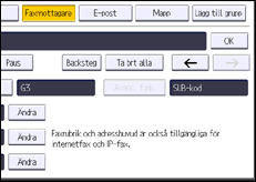Bild på användarpanelens skärm