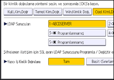 İşletim paneli ekran görseli