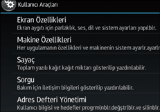 İşletim paneli ekran görseli