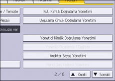 İşletim paneli ekran görseli