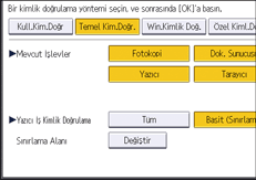 İşletim paneli ekran görseli