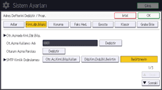 İşletim paneli ekran görseli