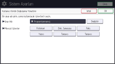 İşletim paneli ekran görseli