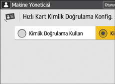 İşletim paneli ekran görseli