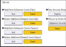 İşletim paneli ekran görseli